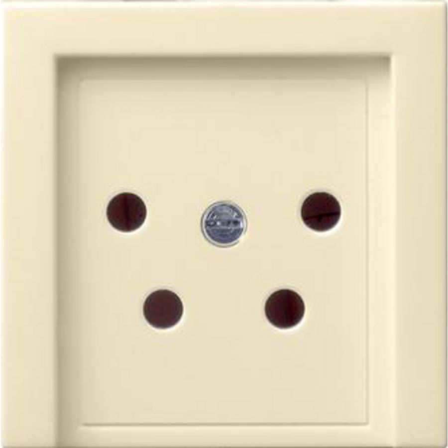 Afdekking KPN-aansluitdoos 4-p System 55 creme wit