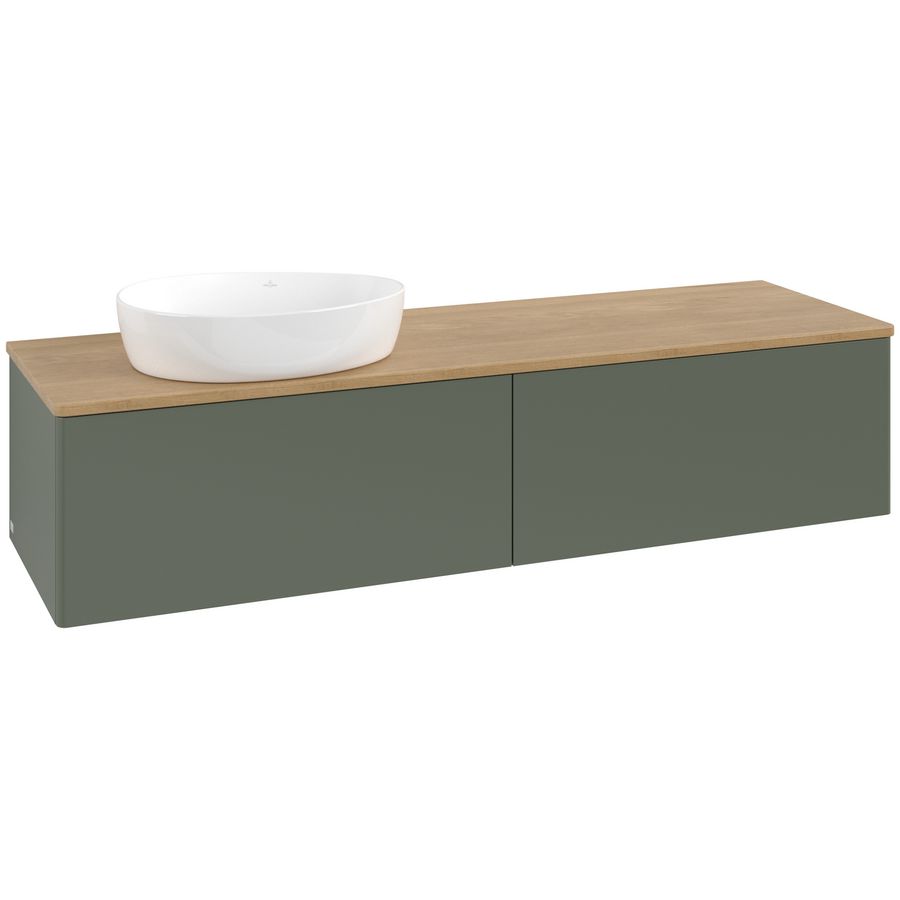 Wastafelonderkast Antao 1600x360x500mm L.Green Matt Lacquer K37011HL