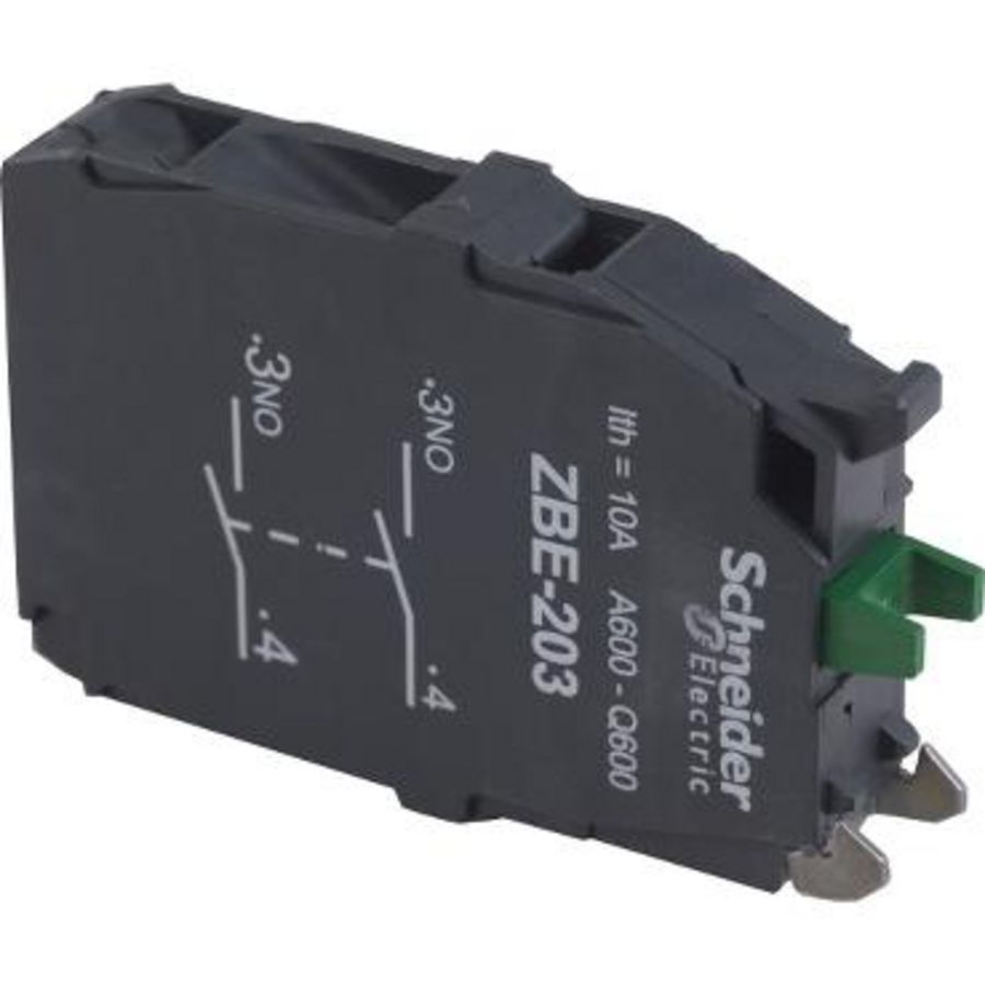 Contactelement drukknop Ø22mm 2NO Harmony XB5