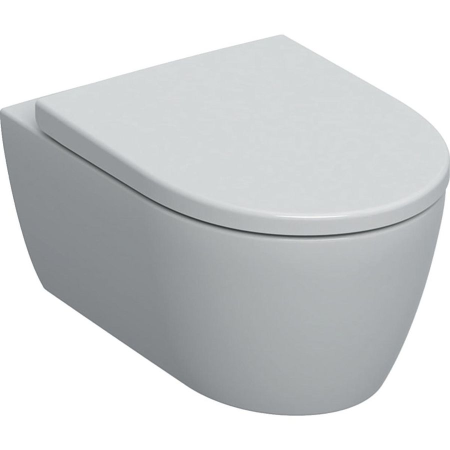 Wandcloset combipack iCon 530mm verd.vorm EFF3 rimfree incl. zitting softclose quickrelease Keratect