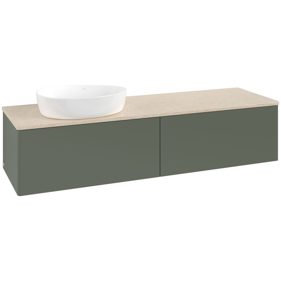 Wastafelonderkast Antao 1600x360x500mm L.Green Matt Lacquer K37013HL