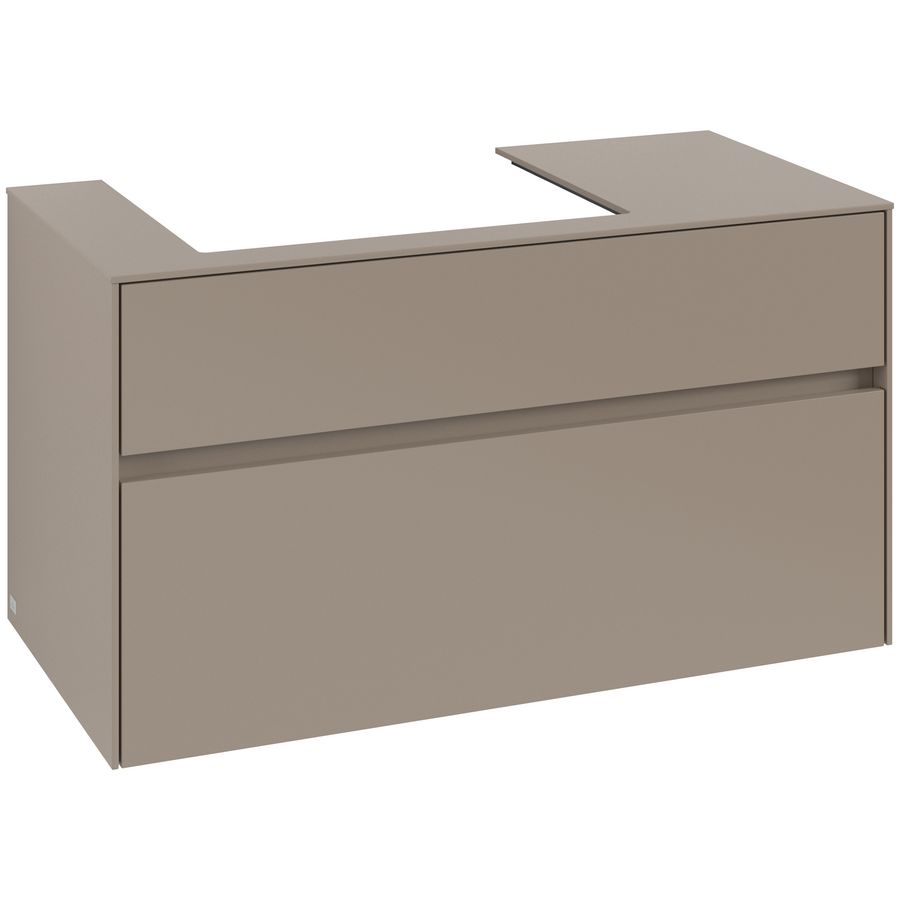 Wastafelonderkast Collaro 1000x548x500mm Taupe C01700VM