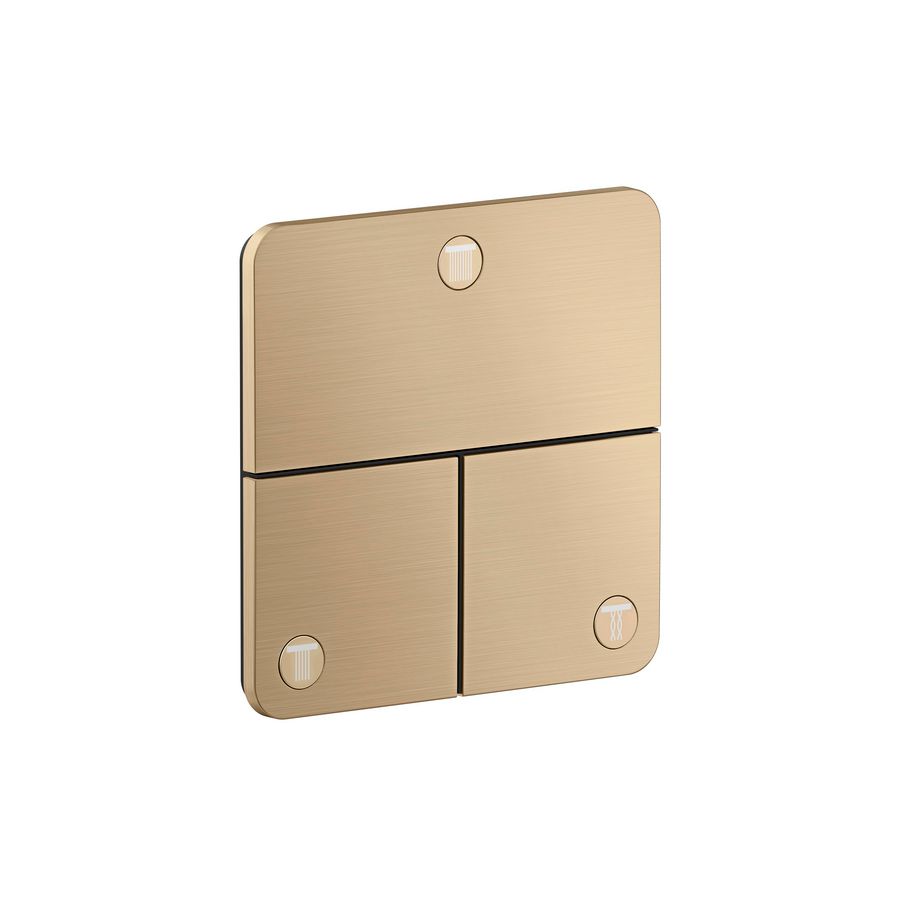 Stopkraan afbouwdeel 3F SoftSquare Brushed Bronze ShowerSelect ID