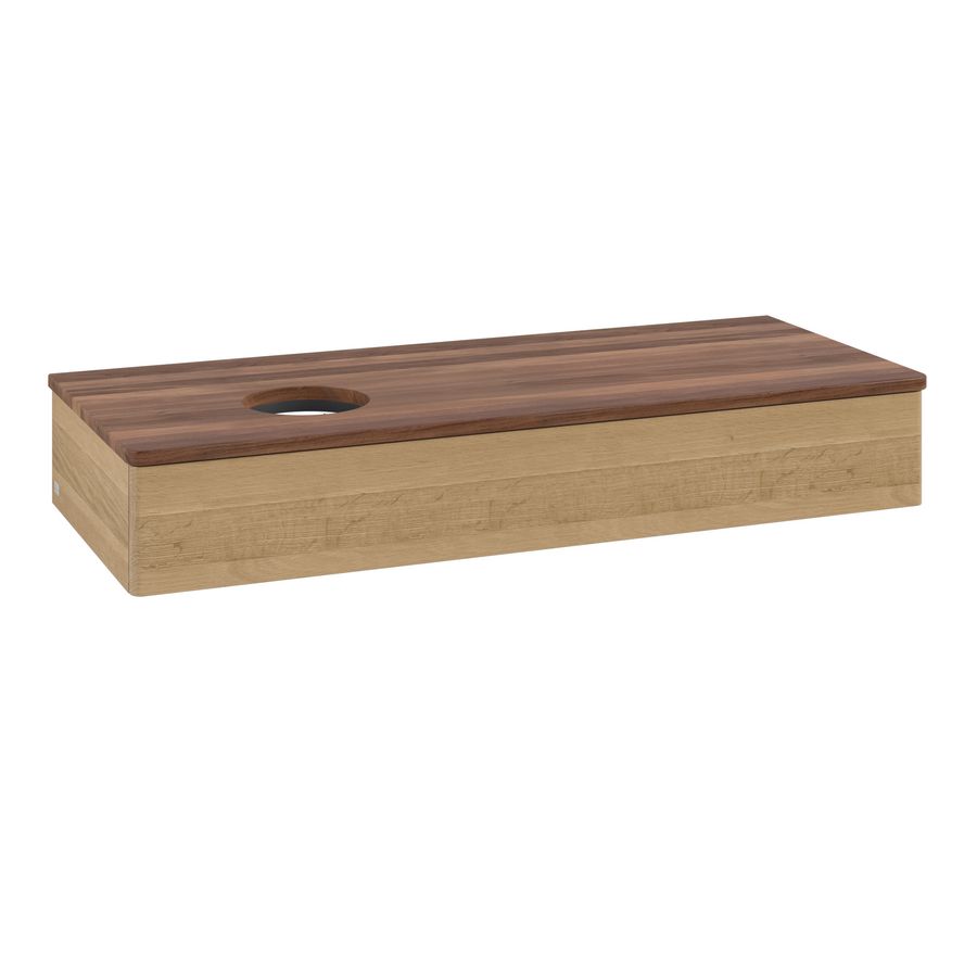 Wastafelonderkast Antao 1200x190x500mm Honey Oak K11012HN