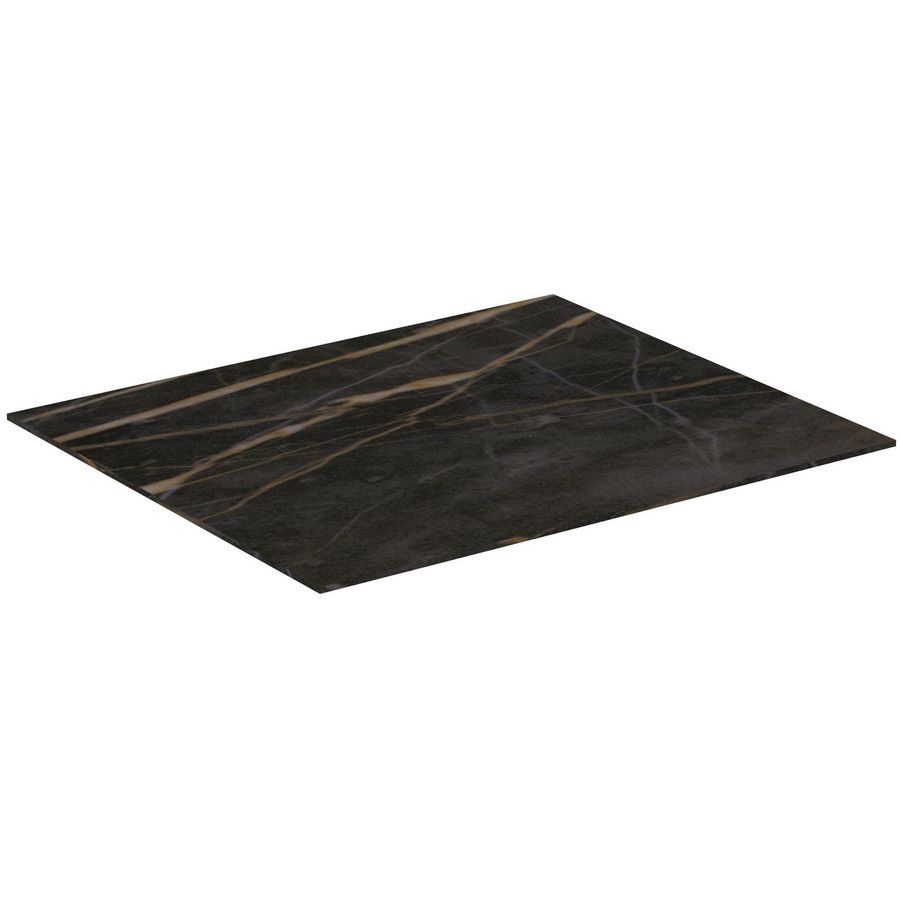 Conca keramisch afdekblad 600x505x6mm zonder uitsnijding black marble