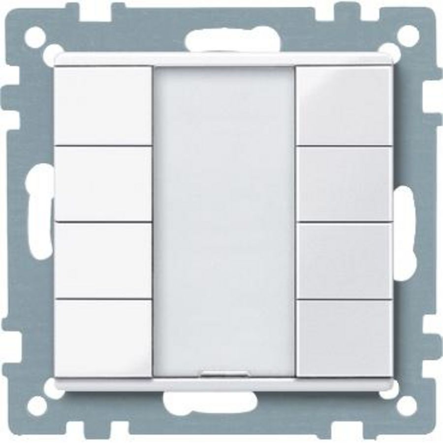 Impulsdrukker 4-voudig plus Actief wit Systeem M KNX