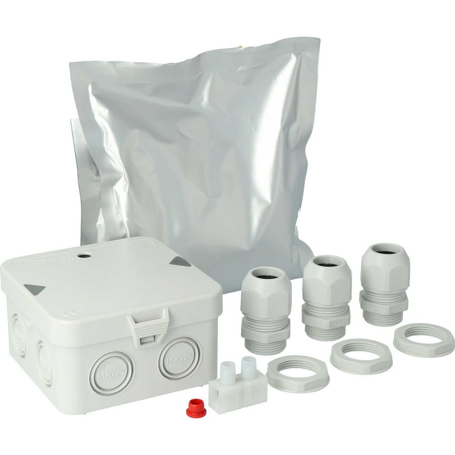 Gietmofpakket kabeldoos AK1-M25 incl. giethars + 3 schroefw.
