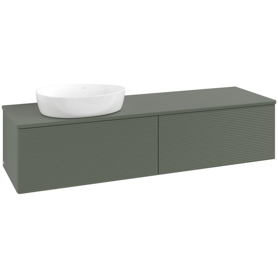 Wastafelonderkast Antao 1600x360x500mm L.Green Matt Lacquer K37110HL