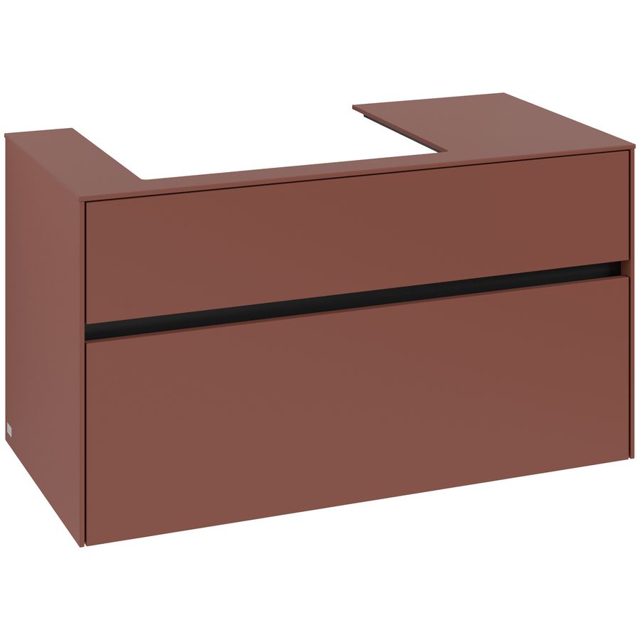 Wastafelonderkast Collaro 1000x548x500mm Wine Red C01700AH