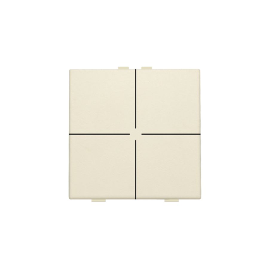 4-voudig drukknop Home Control cream