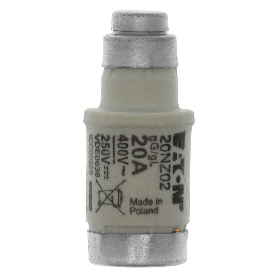 Zekering laagspanning 20A AC 400V D02 gL/gG IEC traag VVE=10