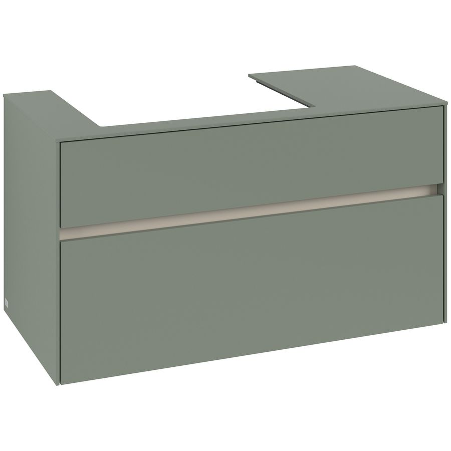 Wastafelonderkast Collaro 1000x548x500mm Soft Green C01700AF