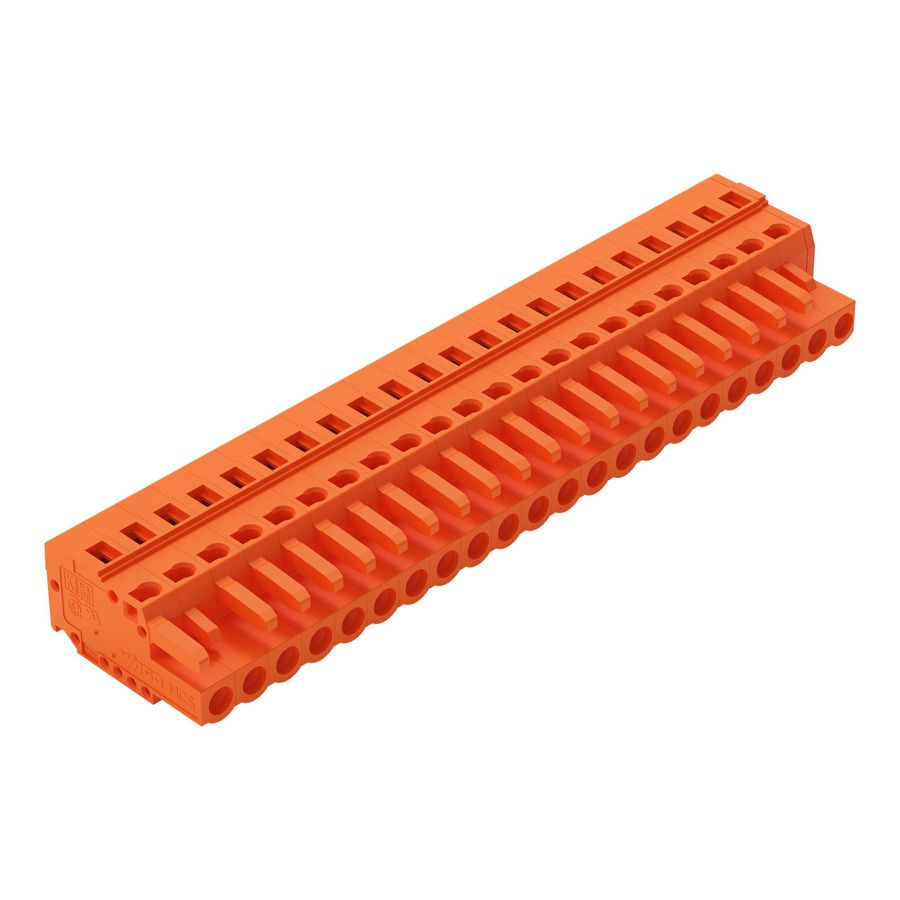1-draads FE steker 2,5 mm² oranje 231-322/026-000 VVE=10