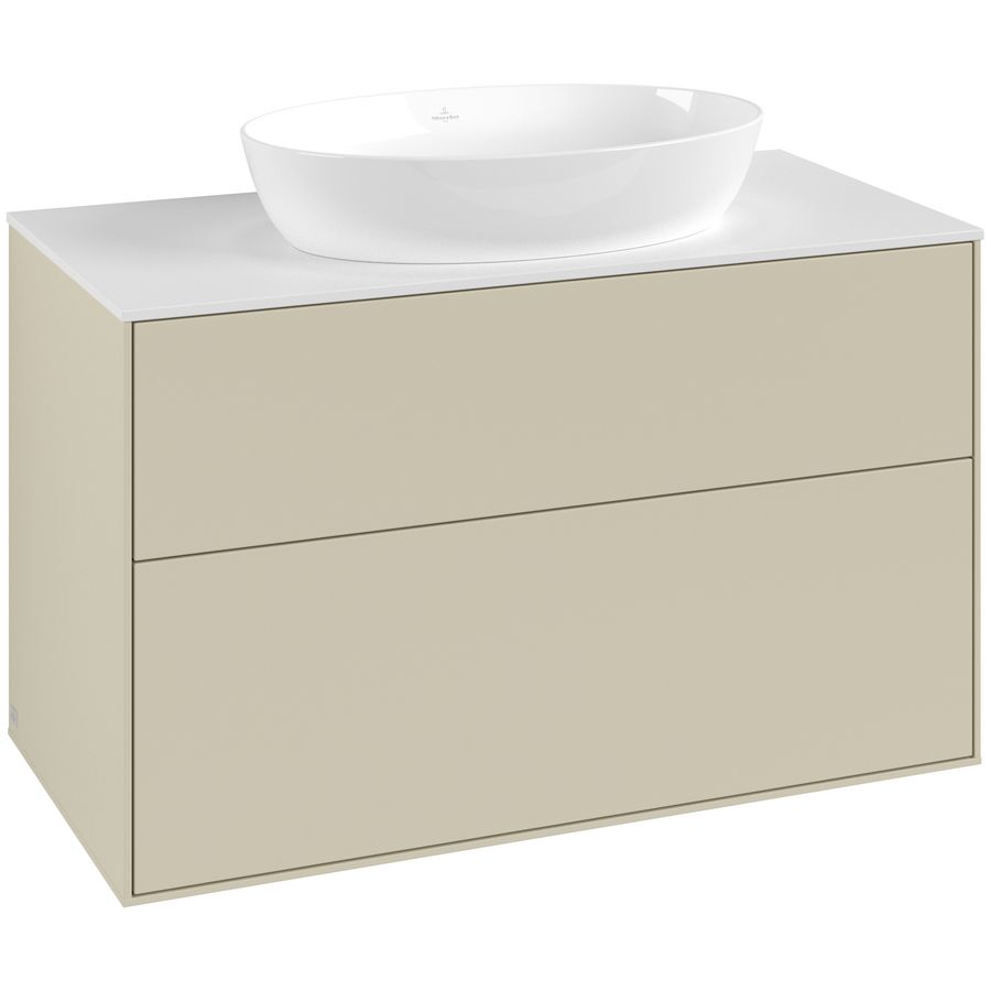 Wastafelonderkast Finion 1000x603x501mm S.Grey Matt Lacquer FA0100HJ