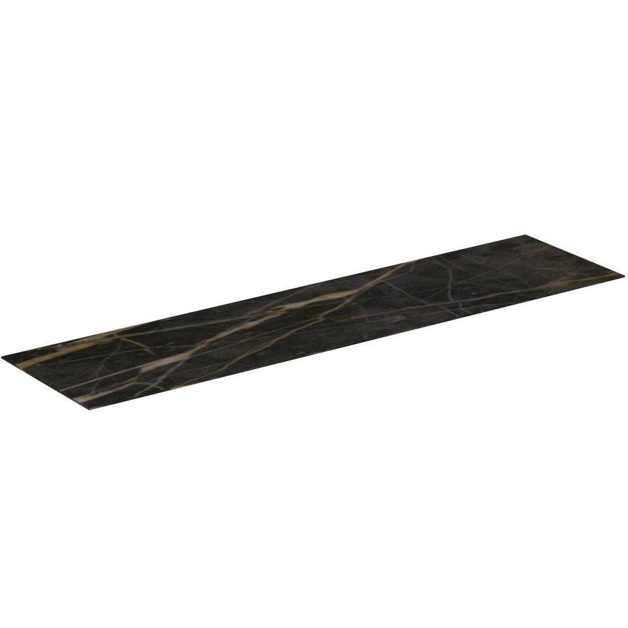 Conca keramisch afdekblad 2000x505x6mm zonder uitsnijding black marble