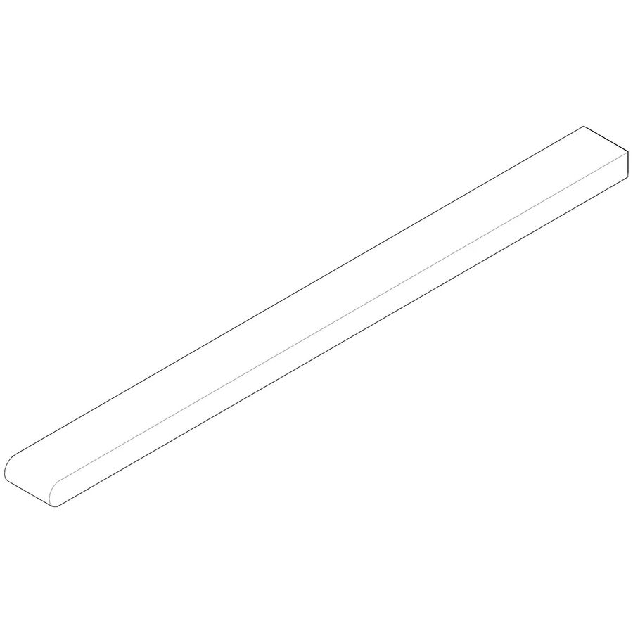 Handdoekhouder Stang 15x25x390mm chr geborsteld