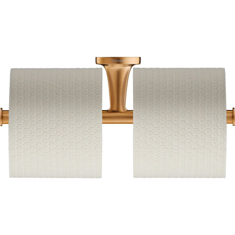 Starck T Toiletrolhouder Brons Geborsteld 255x255x50mm