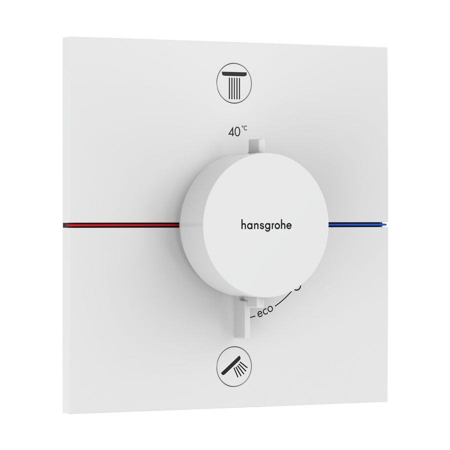 ShowerSelect Comfort E thermostaat afbouwdeel tbv inbouw mat wit