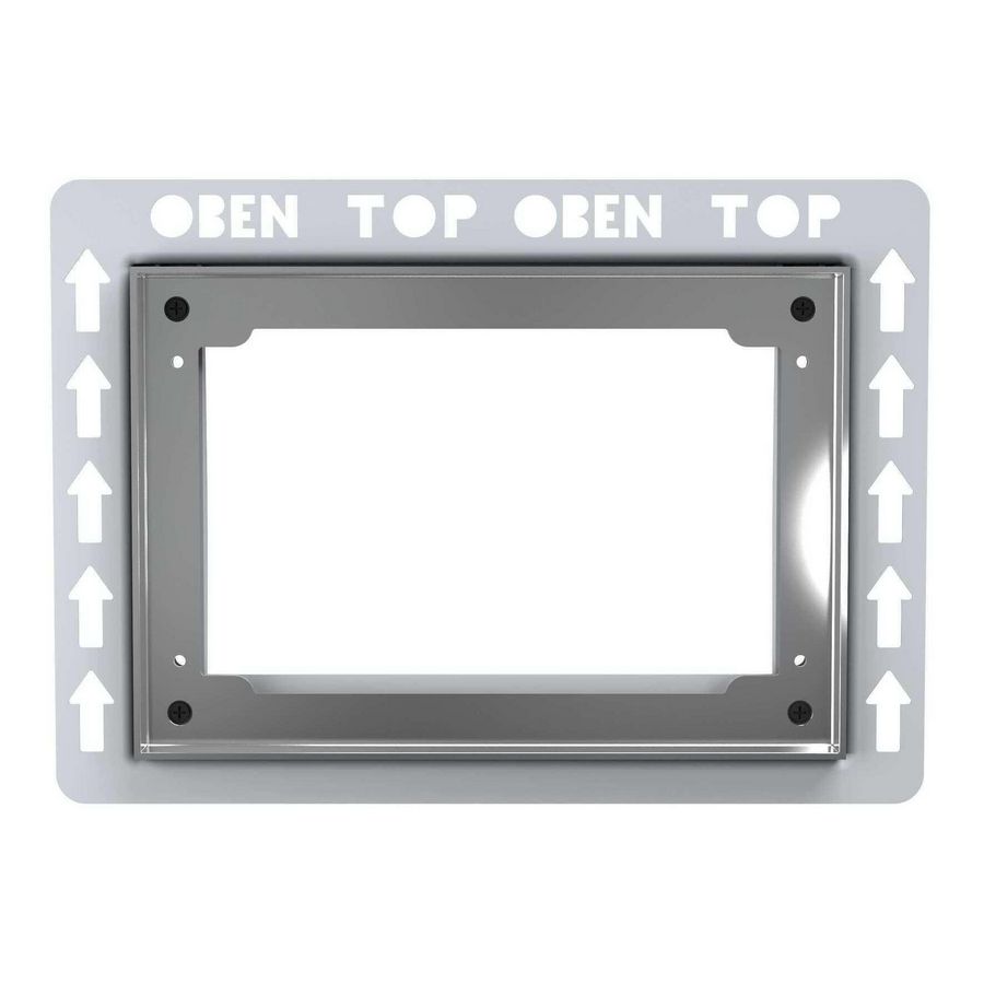 Inbouwramen bedieningsplaten Type II chroom glans