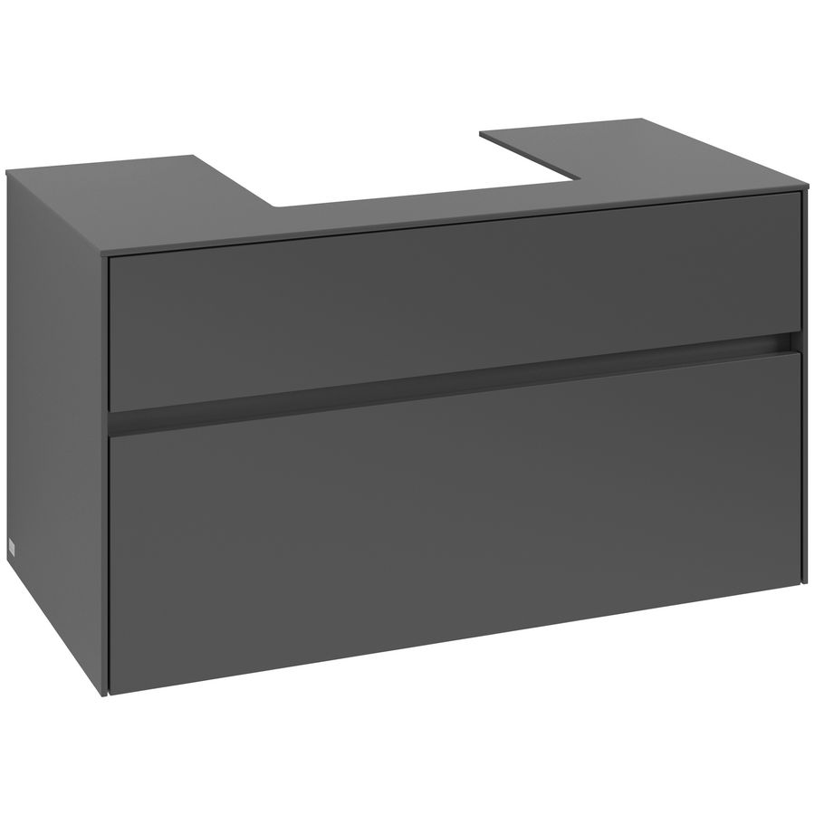 Wastafelonderkast Collaro 1000x548x500mm Graphite C016B0VR