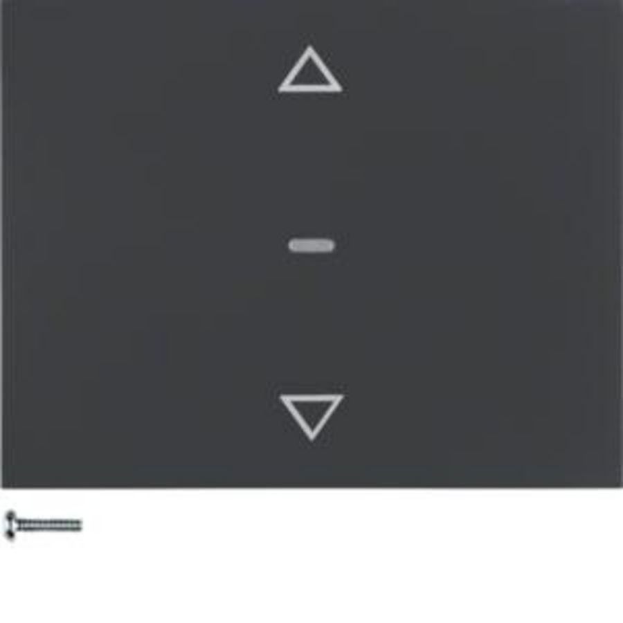 Knop-opzetmodule KNX-RF jaloeziebediening berker K.1 antraciet