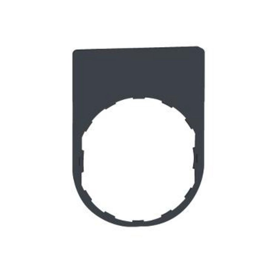 Schild 30x40mm Zwart Custom Harmony