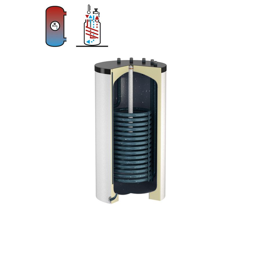 Onderzetboiler U/HP 110 basis incl.isolatie wit