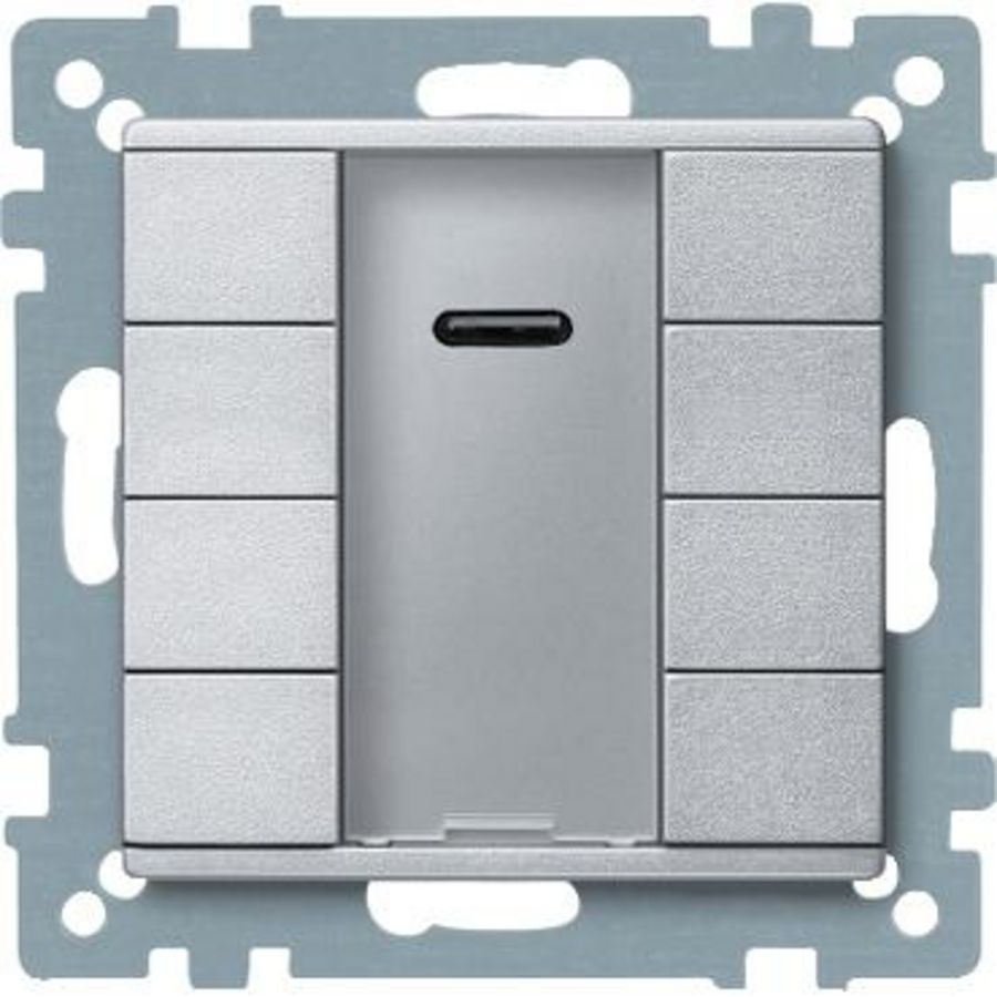 Impulsdrukker 4-voudig plus IR-ontvanger Aluminium Systeem
