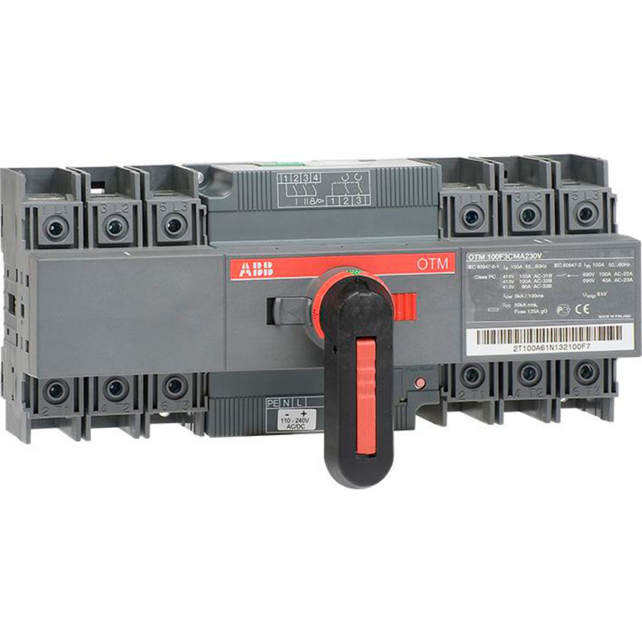 Omkeerschakelaar 100A 3P motor bediend 220-240 V