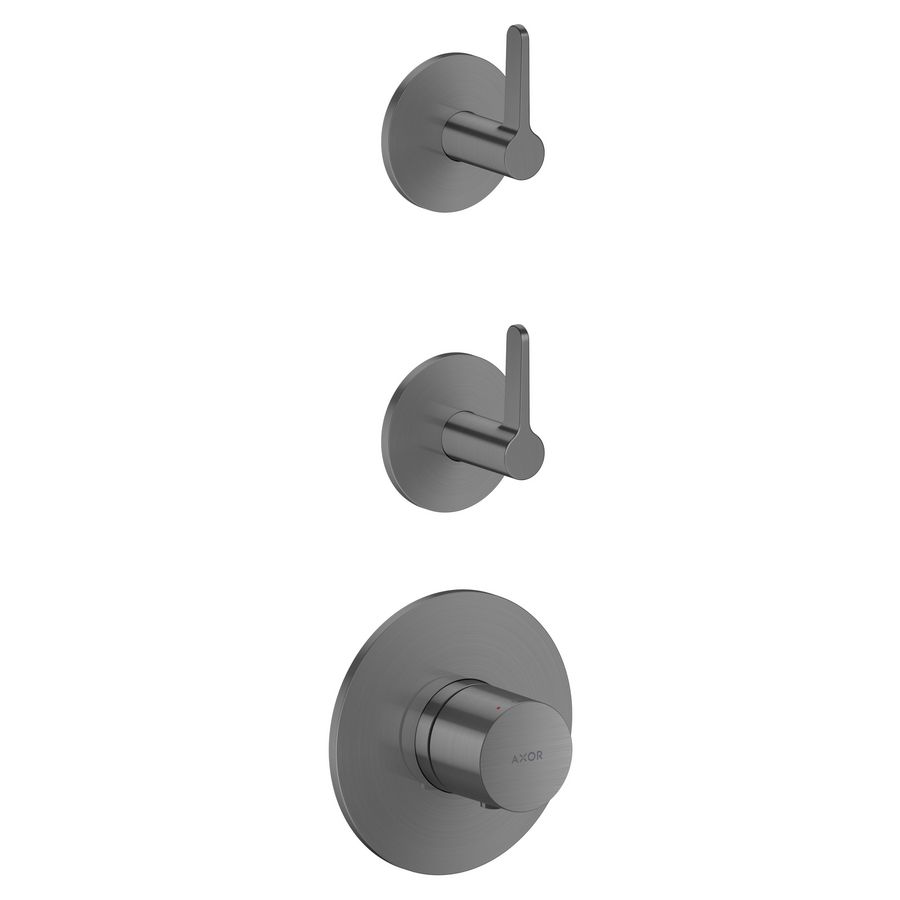 Thermostaat module 2 functies + rechte greep AXOR One Brushed Black Chrome