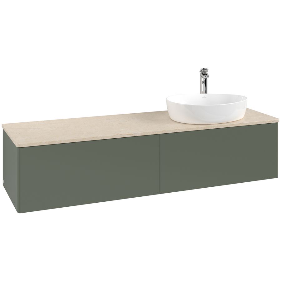 Wastafelonderkast Antao 1600x360x500mm L.Green Matt Lacquer K38053HL