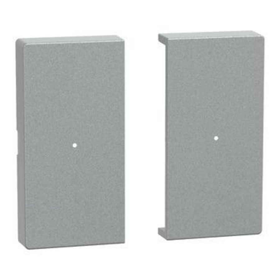 Rocker for 2-gang push-button module aluminium System M