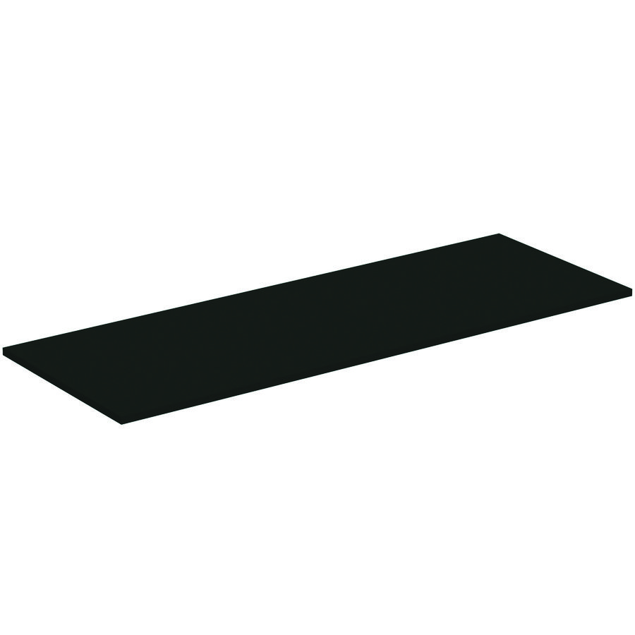 Afdekblad hout I.LIFE-B zonder uitsnijding 1404x505x18mm mat carbon grijs