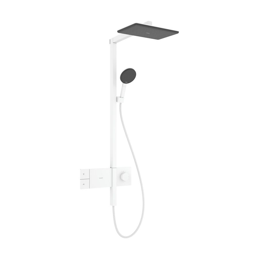 Showerpipe 210/340 1 straalsoort EcoSmart Raindance Alive Q mat wit