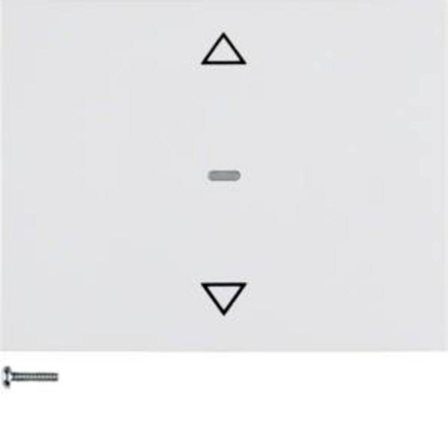 Knop-opzetmodule KNX-RF jaloeziebediening berker K.1 polar wit glans