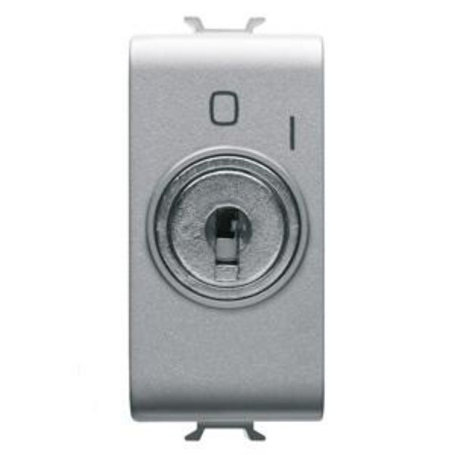 EENWEGSCHAKELAAR 2P 250 Vac-10 AX-MET SLEUTEL-SYMBOOL