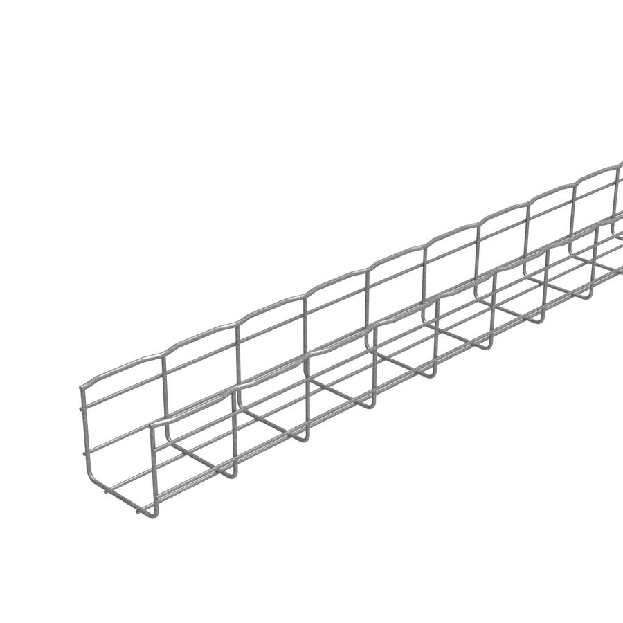 Lengte a 3m. Draadgoot CF105 B100 ZnAl