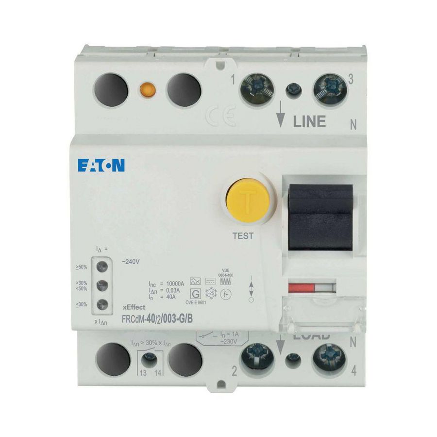 Aardlekschakelaar digi RCCB FRCDM 40A 2-polig 30mA 10kA G/B