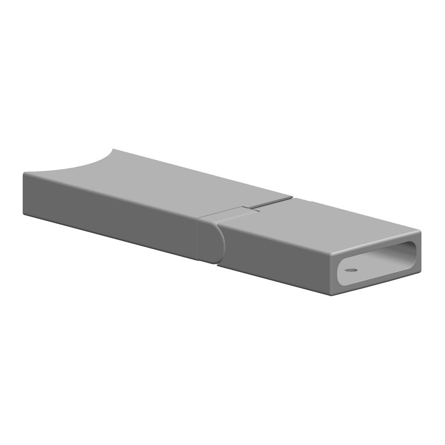Uitloop bidet 50X30X182mm-CH