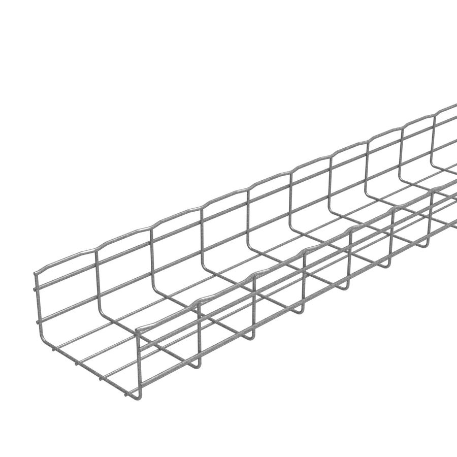 Lengte a 3m. Draadgoot CF105 B200 ZnAl