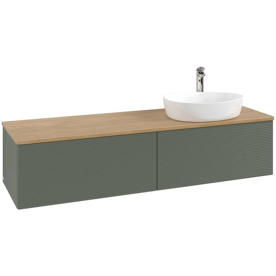 Wastafelonderkast Antao 1600x360x500mm L.Green Matt Lacquer K38151HL