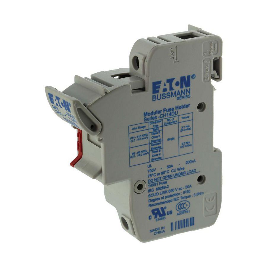 Zekeringhouder laagspan.50 A AC 690 V 14x51mm nul IEC VVE=6