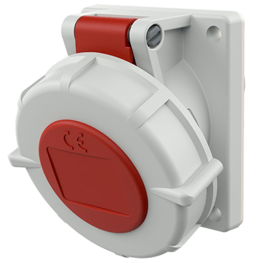 Inbouwwandcontactdoos 16A 3-polig  9H 400V IP67
