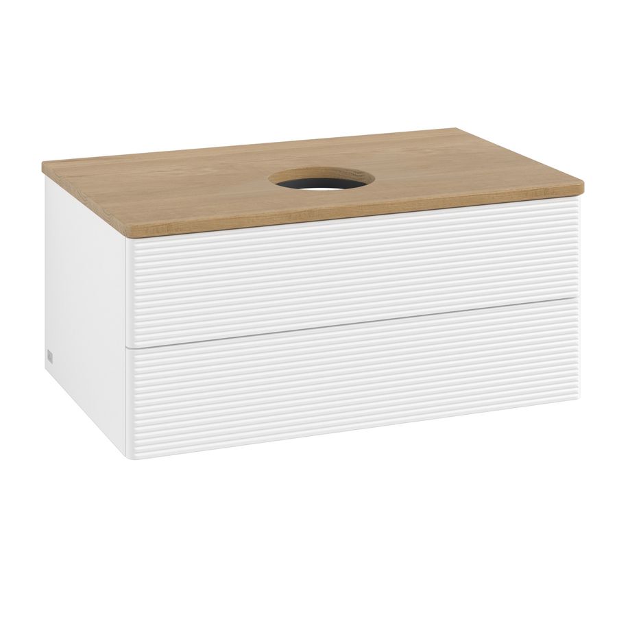 Wastafelonderkast Antao 800x360x500mm White Matt Lacquer K19111MT