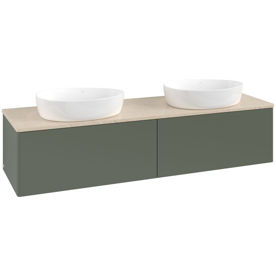 Wastafelonderkast Antao 1600x360x500mm L.Green Matt Lacquer K39013HL