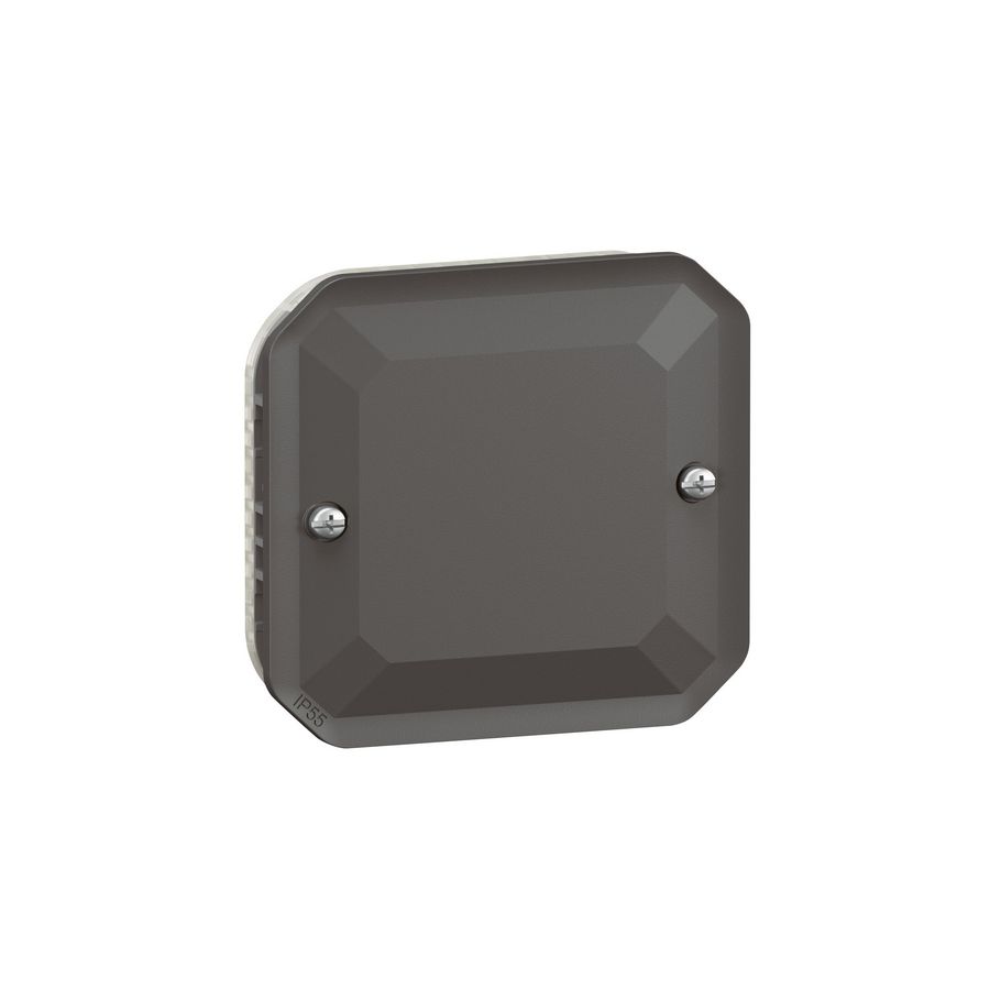 Blindplaat IP55 IK08 antraciet Plexo VVE=5