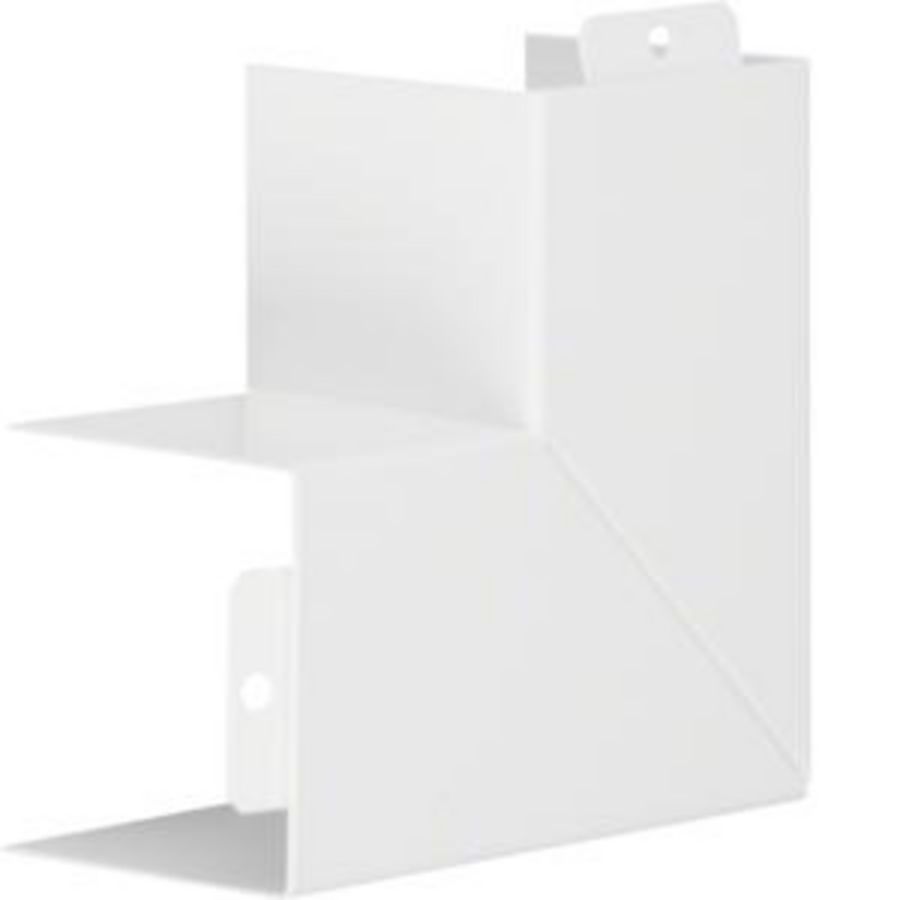 Vlakke hoek voor goot 60x60mm LFS verkeerswit