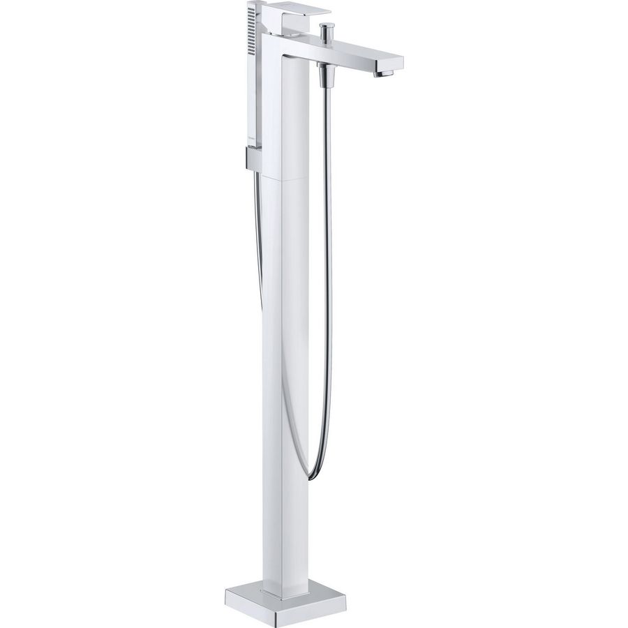 Manhattan 1-hendel badmengkraan staand chroom 50x135x920mm