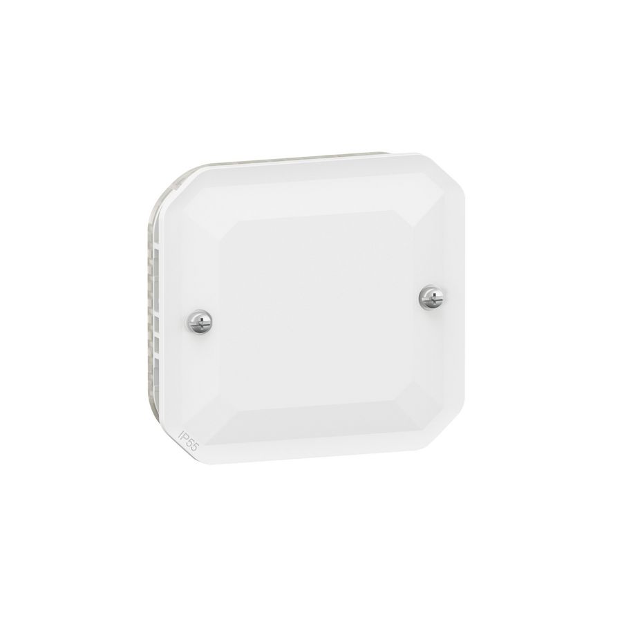 Blindplaat IP55 IK08 wit Plexo