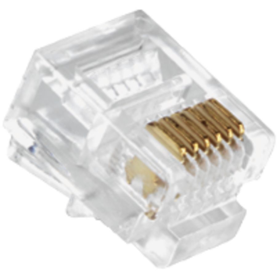 RJ12 connector rond/soepel (6/6)